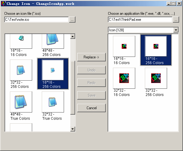 how to change the icon of .exe file in c#